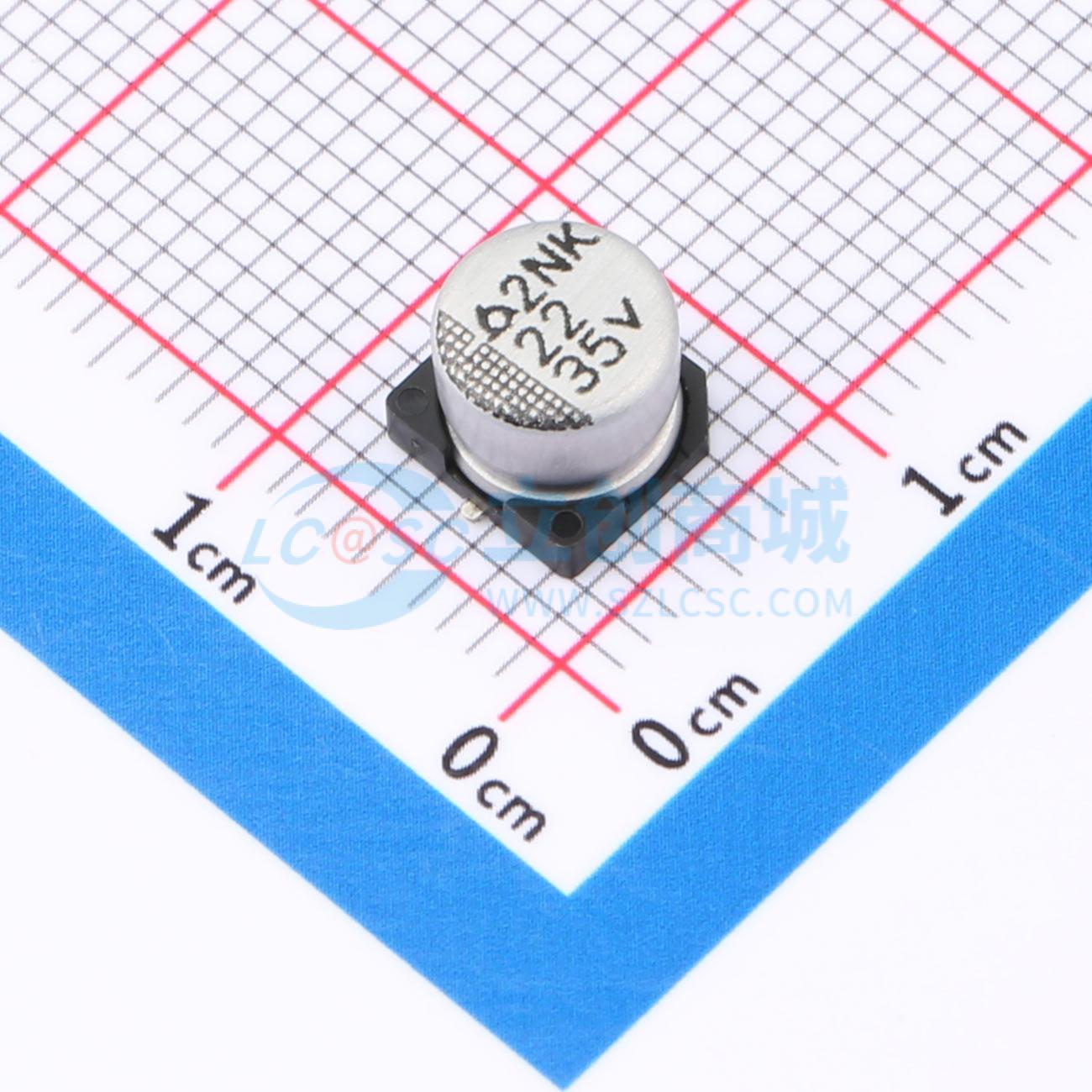 点击查看大图 MVK35V22UF6.3*5实物图