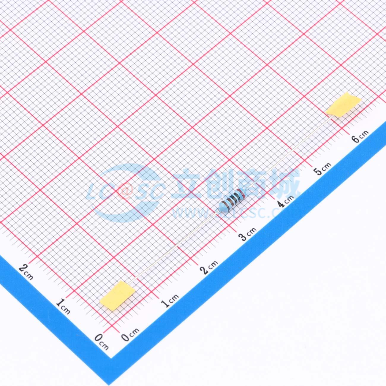 点击查看大图 MF1/4W-2KΩ±1%T52实物图