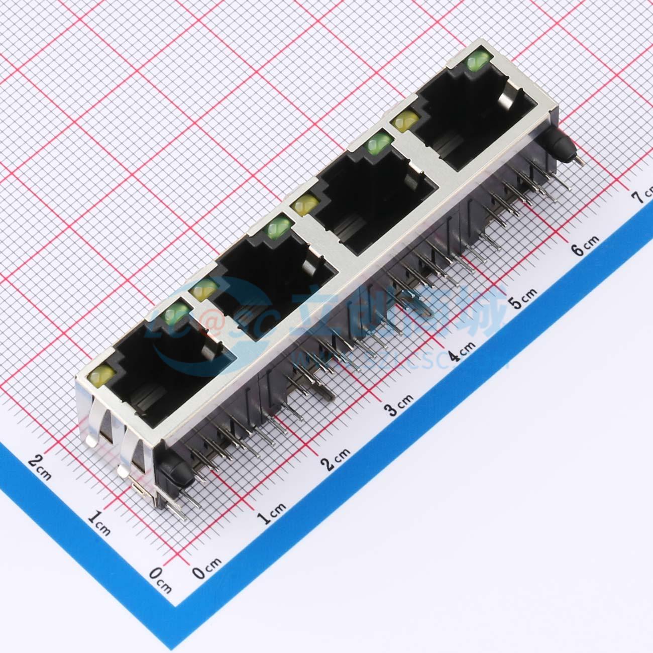 RJ45-B-1*4实物图