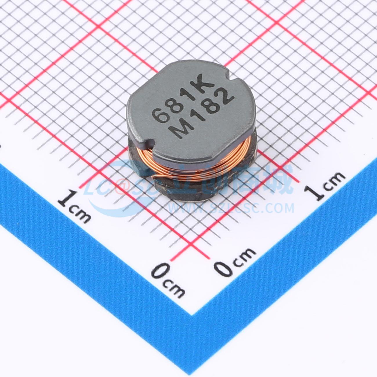 点击查看大图 CD105T125NP-681KC实物图