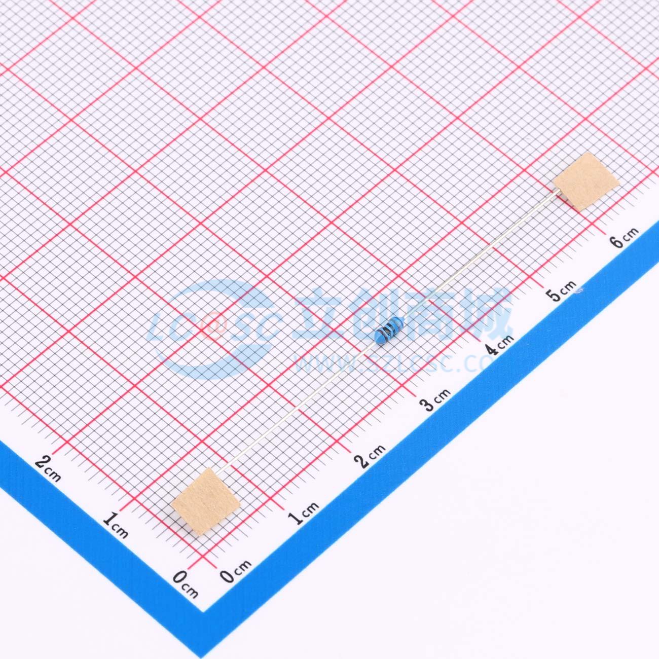 点击查看大图 MF1/8W-680Ω±1%-ST52实物图