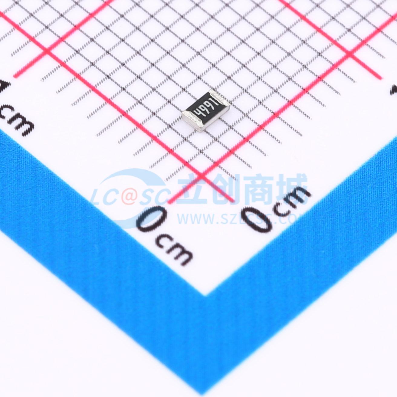 点击查看大图 RT0805BRD074K99L实物图