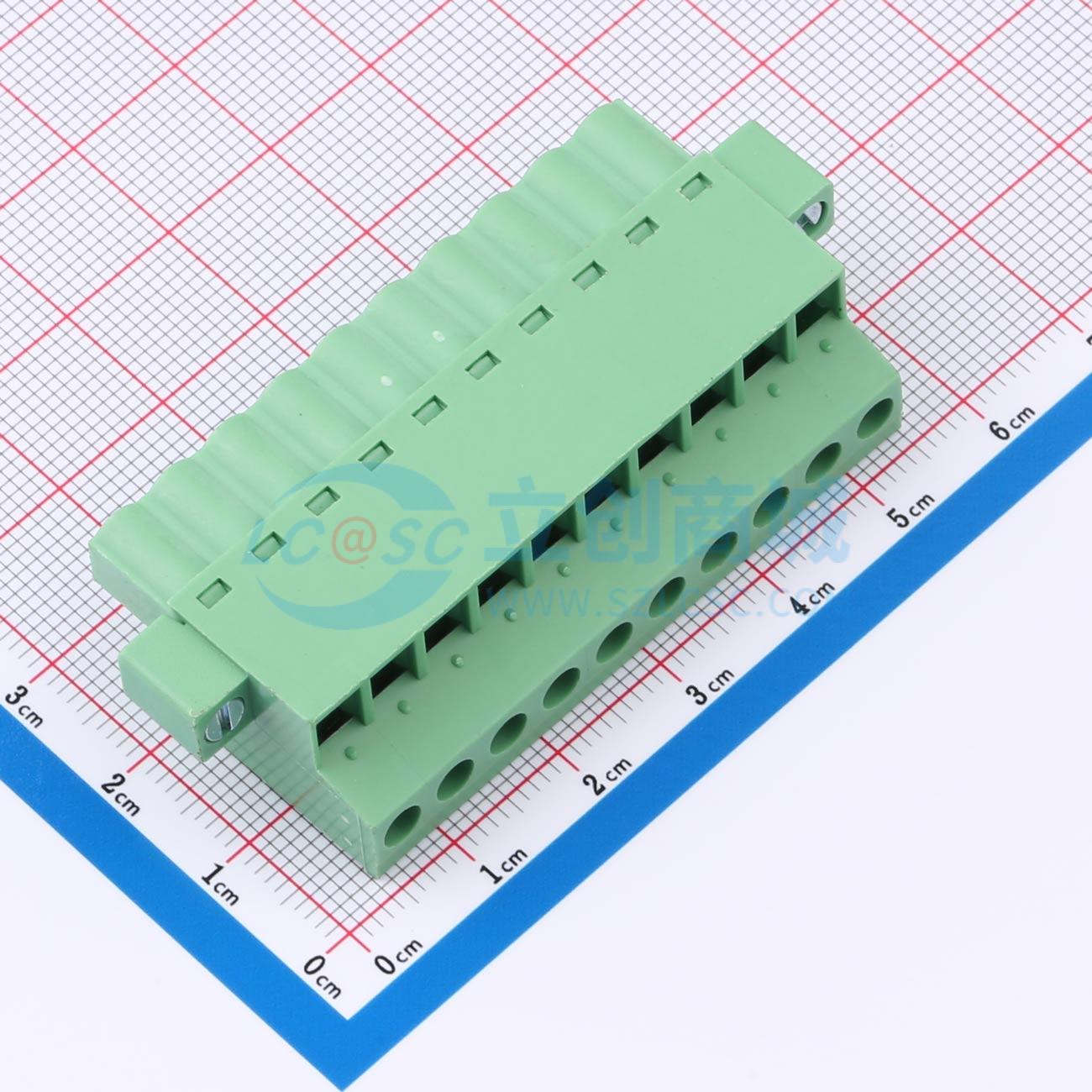 点击查看大图 DB2EKCM-5.08-10P-GN-S实物图