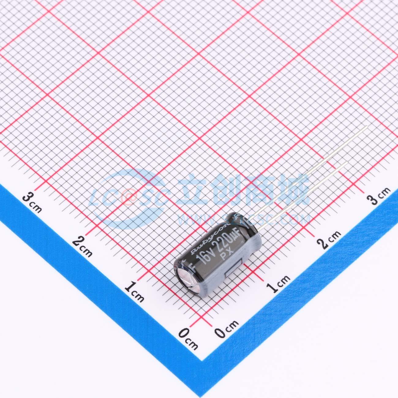 点击查看大图 16PX220MEFC6.3*11实物图
