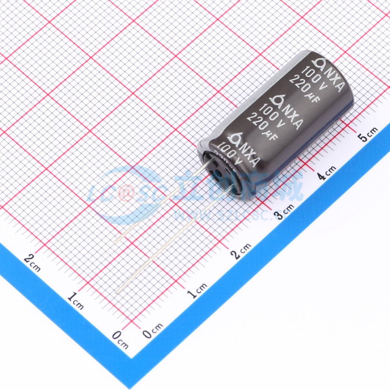 点击查看大图 NXA100V220M12.5*25 LO实物图