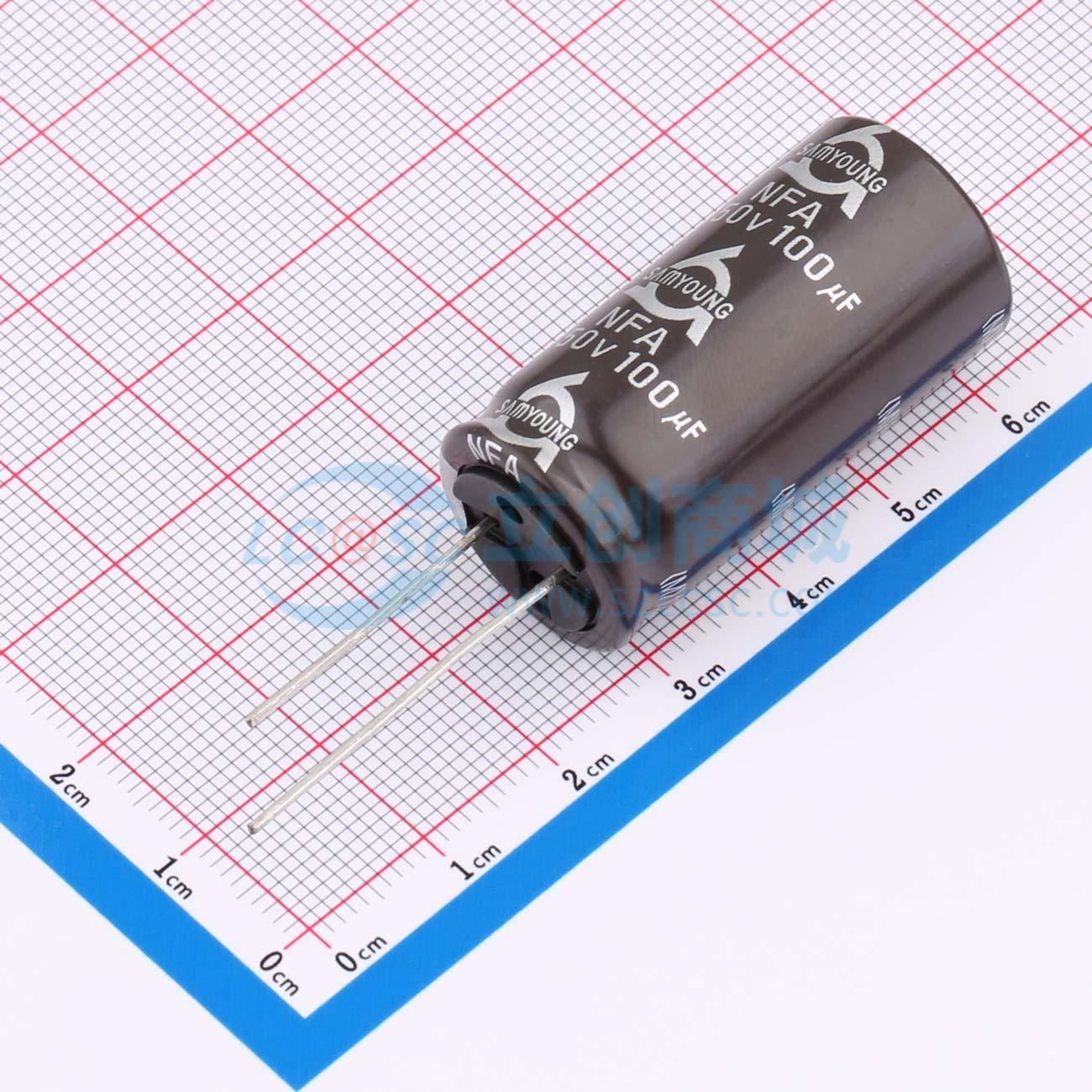 点击查看大图 NFA450V100M18*35.5 LO实物图