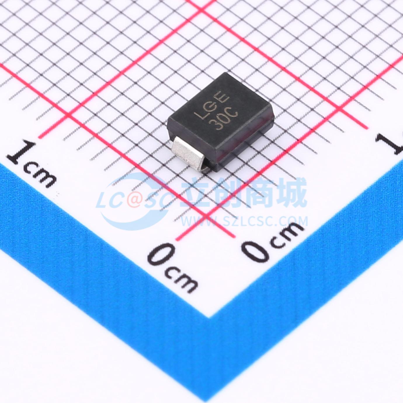 点击查看大图 P6SMB30CA实物图