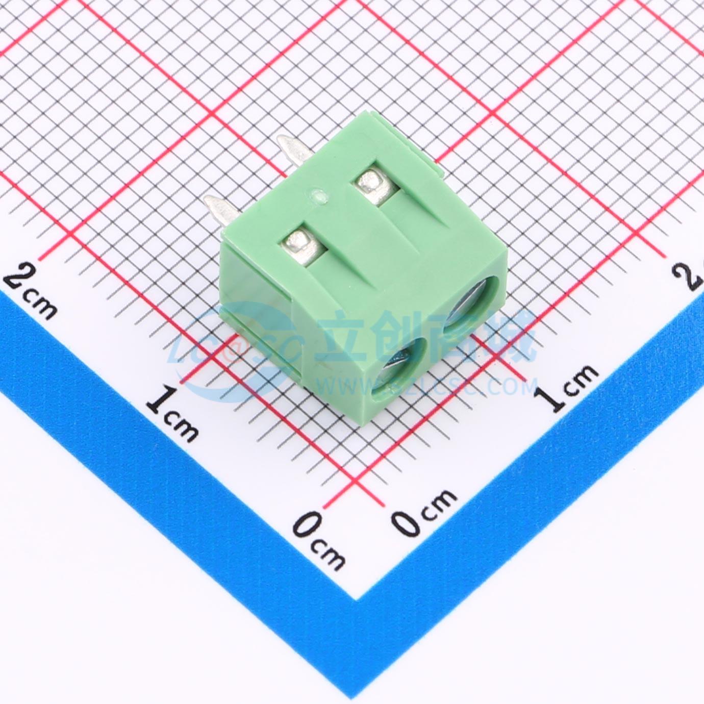 点击查看大图 DB127V-5.0-2P-GN-S实物图