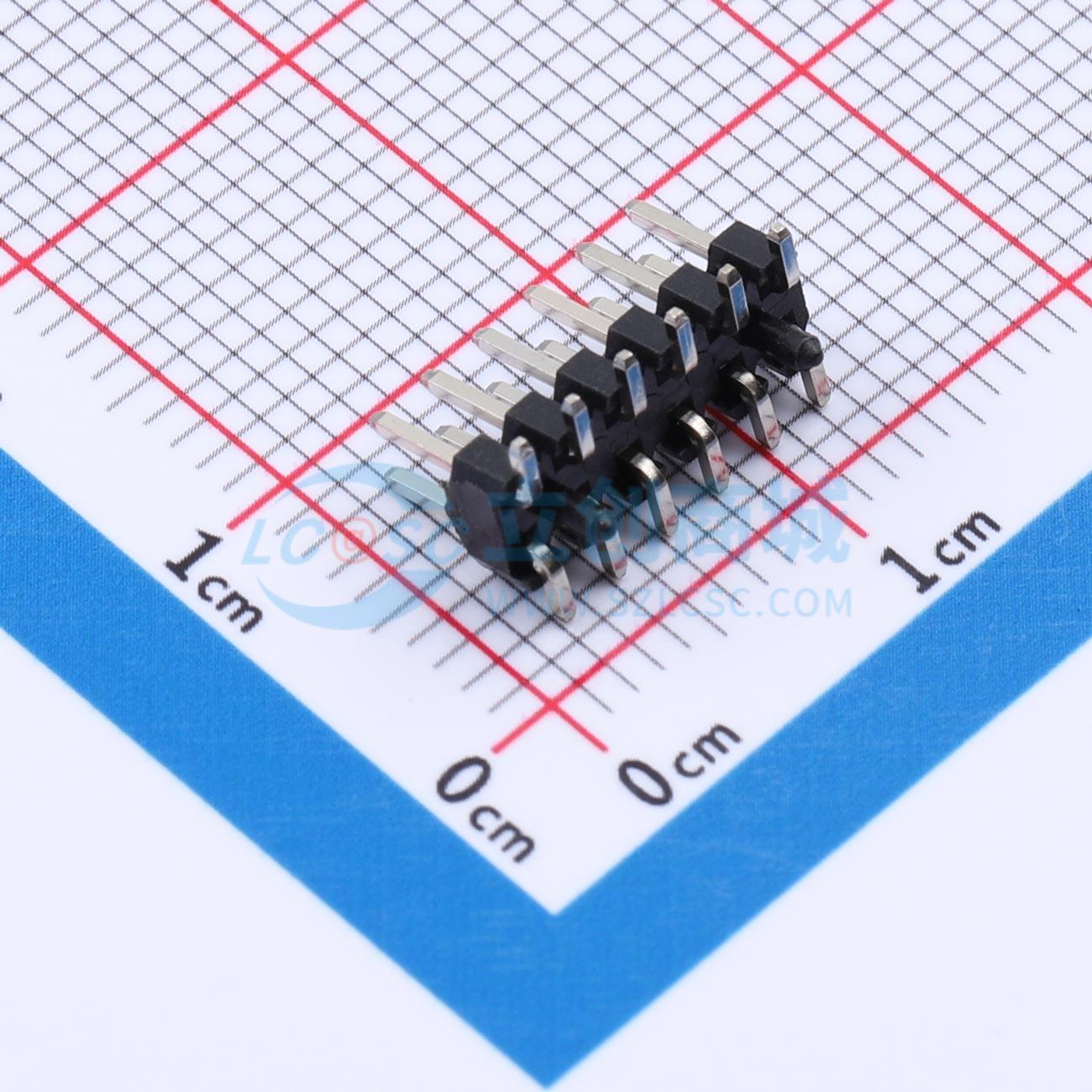 点击查看大图 HX PH200-02-06-S-L8.0-D pin header实物图