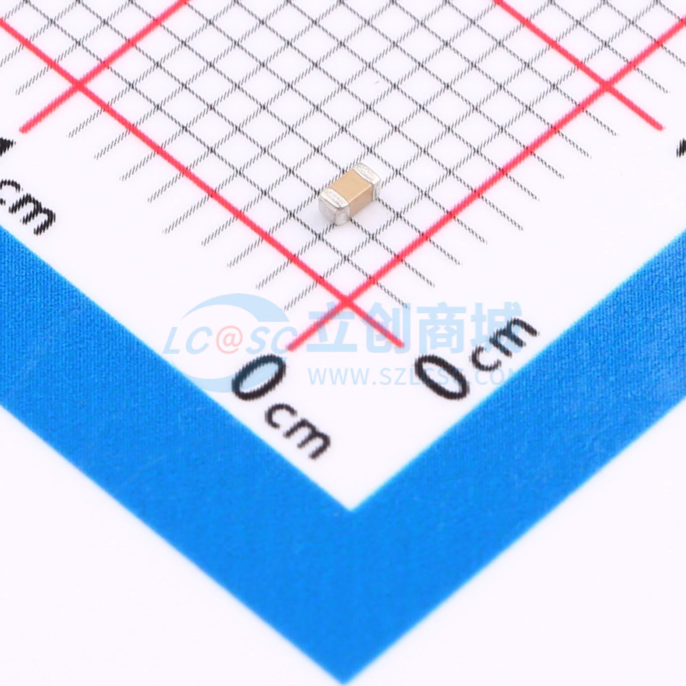 0603B105K250CT实物图