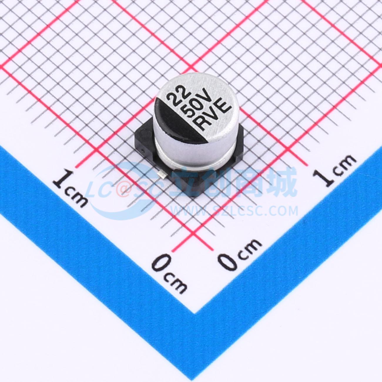 点击查看大图 RVE1H220M0605实物图