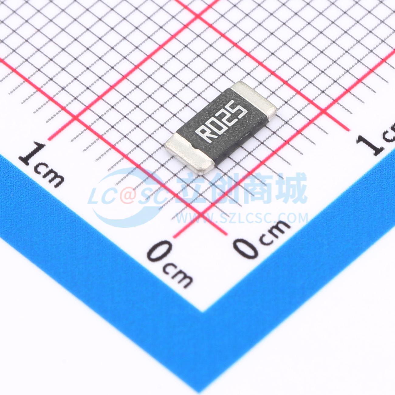 点击查看大图 HoJLR2512-3W-25mR-1%实物图