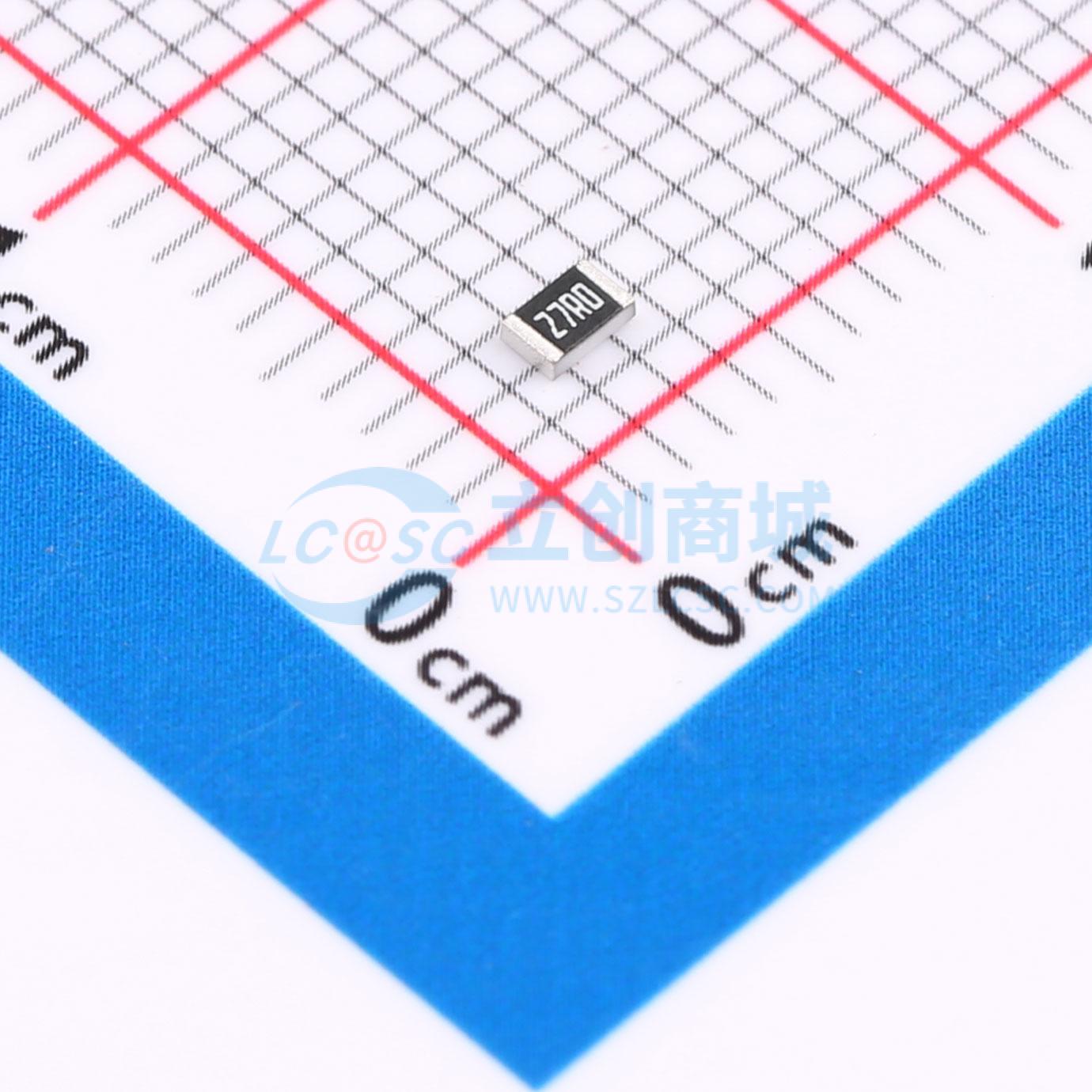 点击查看大图 AC0805FR-0727RL实物图