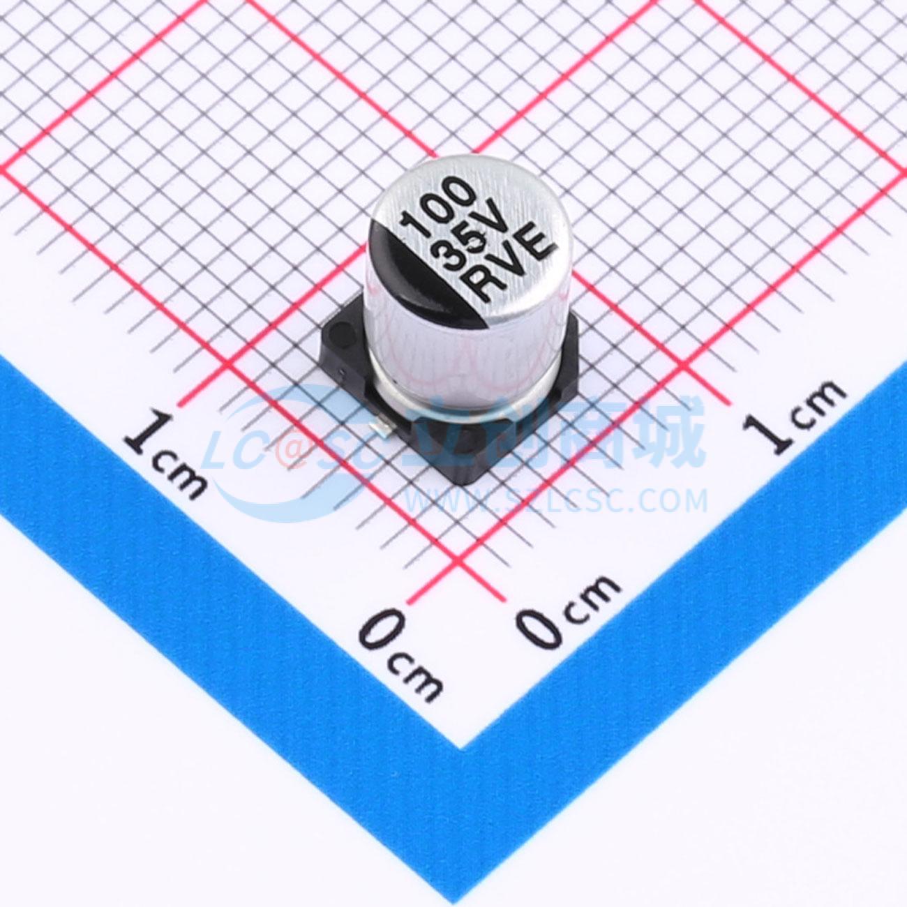 RVE1V101M0607实物图