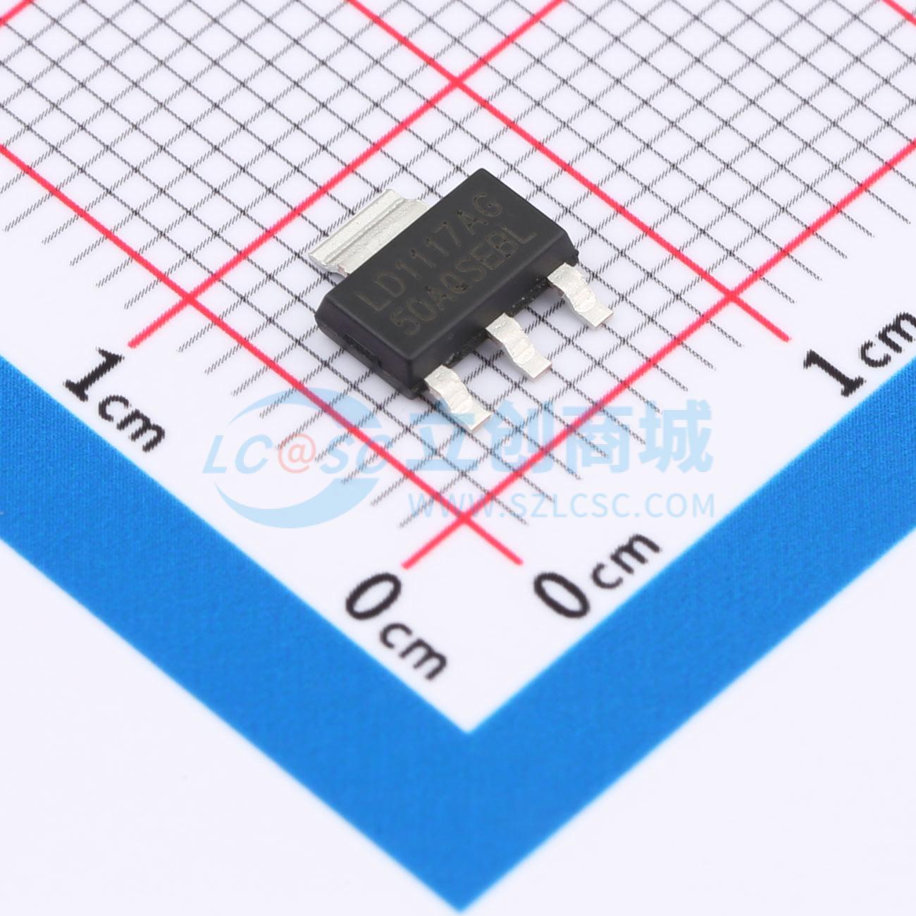 点击查看大图 LD1117AG-50-AA3-A-R实物图