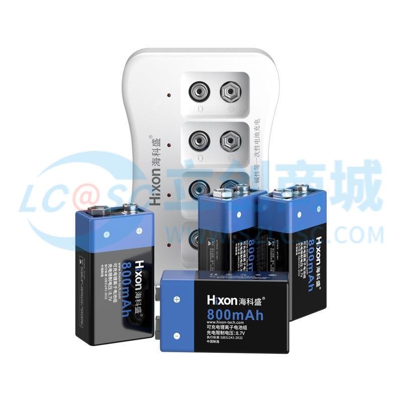 K007 9V Blue-black 4PCS+Q019 white 1PCS实物图