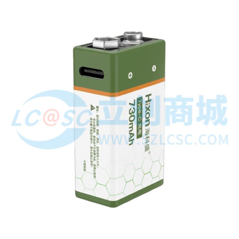 K210 9V battery Type-C Charging Green-white 1PCS实物图