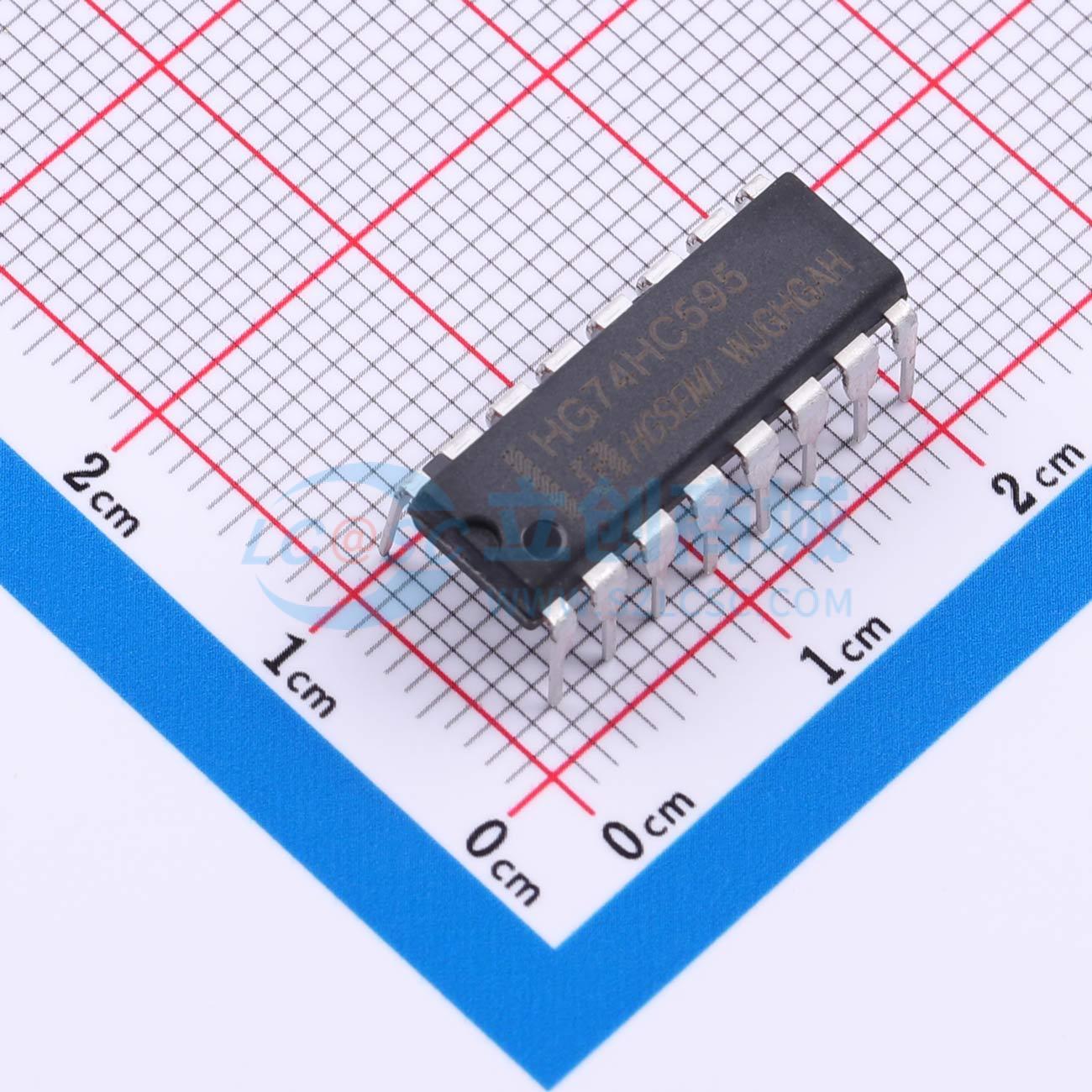 点击查看大图 HG74HC595N实物图