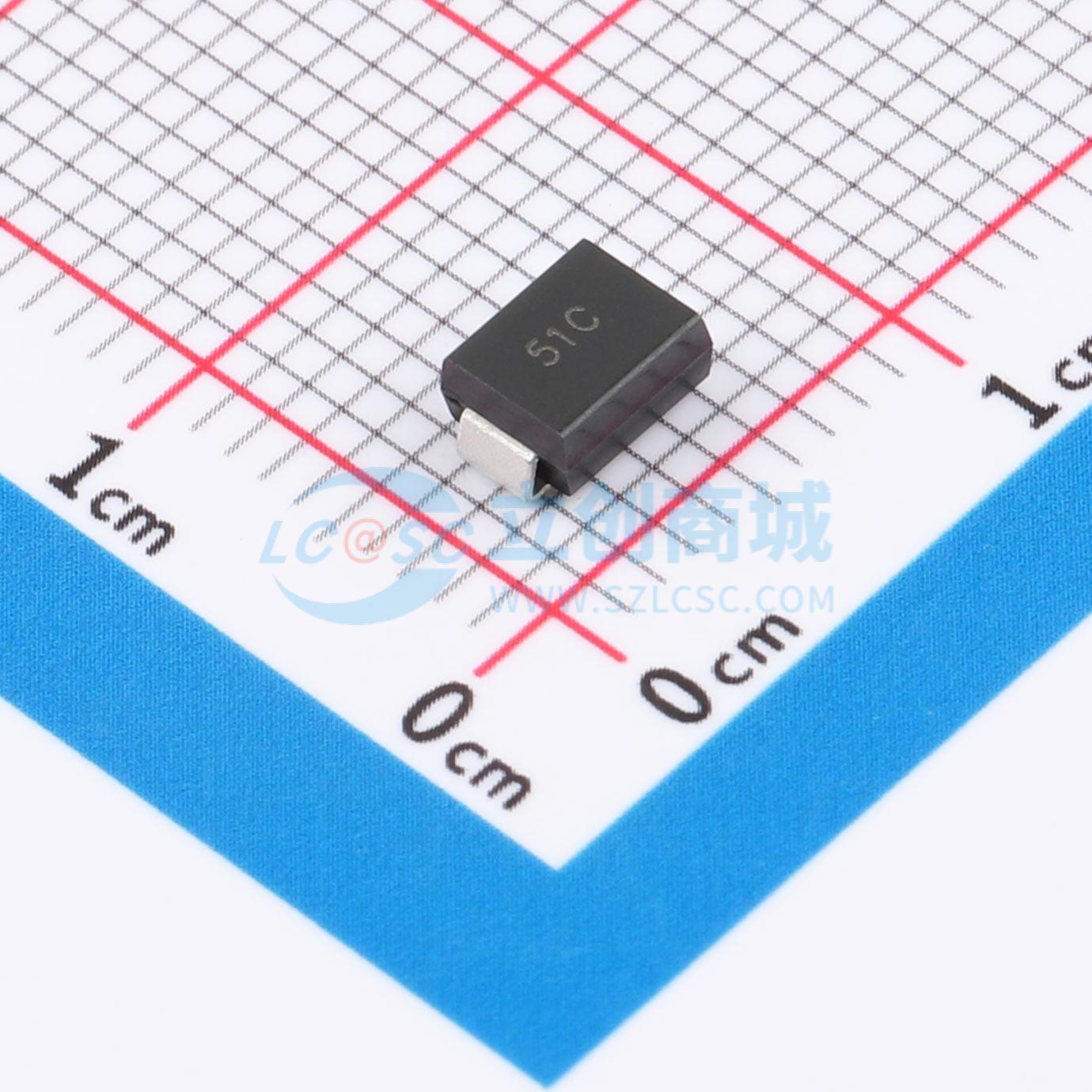 点击查看大图 P6SMB51CA实物图