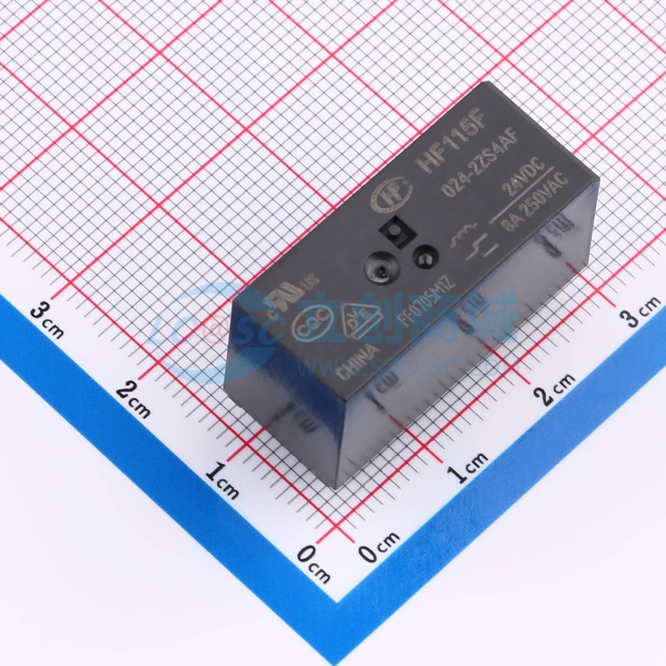 点击查看大图 HF115F/024-2ZS4AF实物图