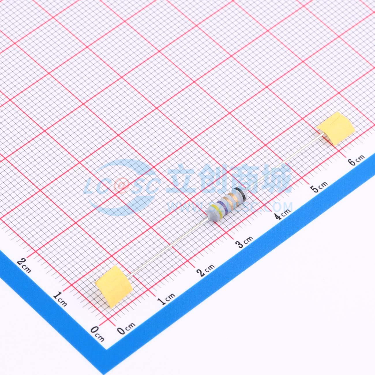 点击查看大图 KNP1/2W-4.7Ω±5%T实物图