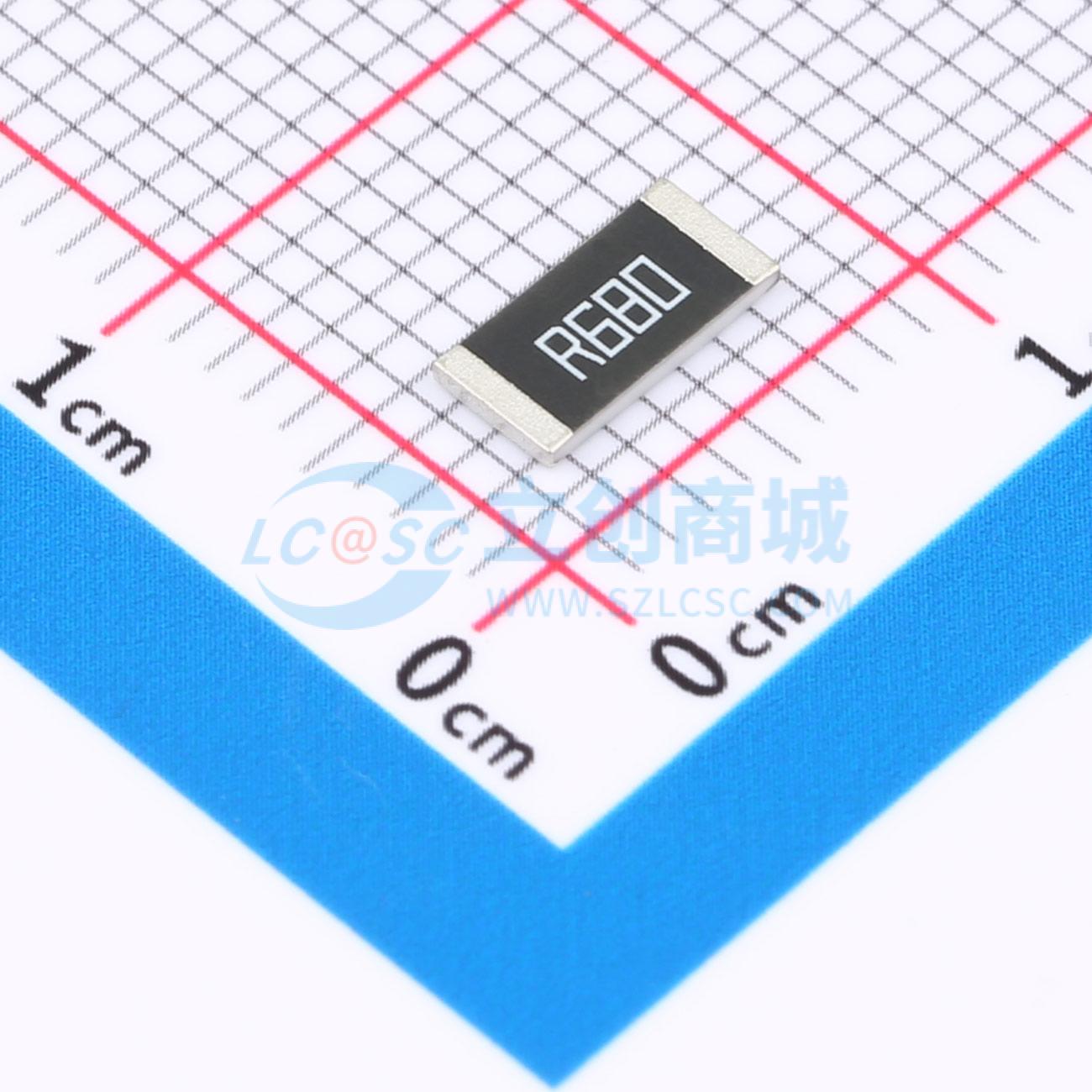 点击查看大图 HoLRT2512-2W-680mR-1%实物图