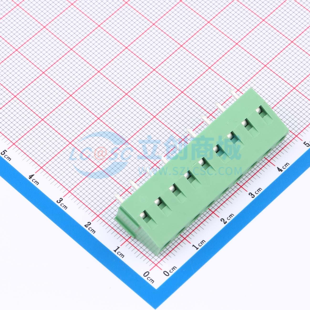 DB128V-5.08-9P-GN-S实物图
