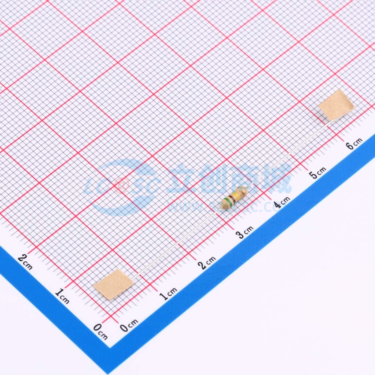 点击查看大图 CF1/4W-510KΩ±5% T实物图
