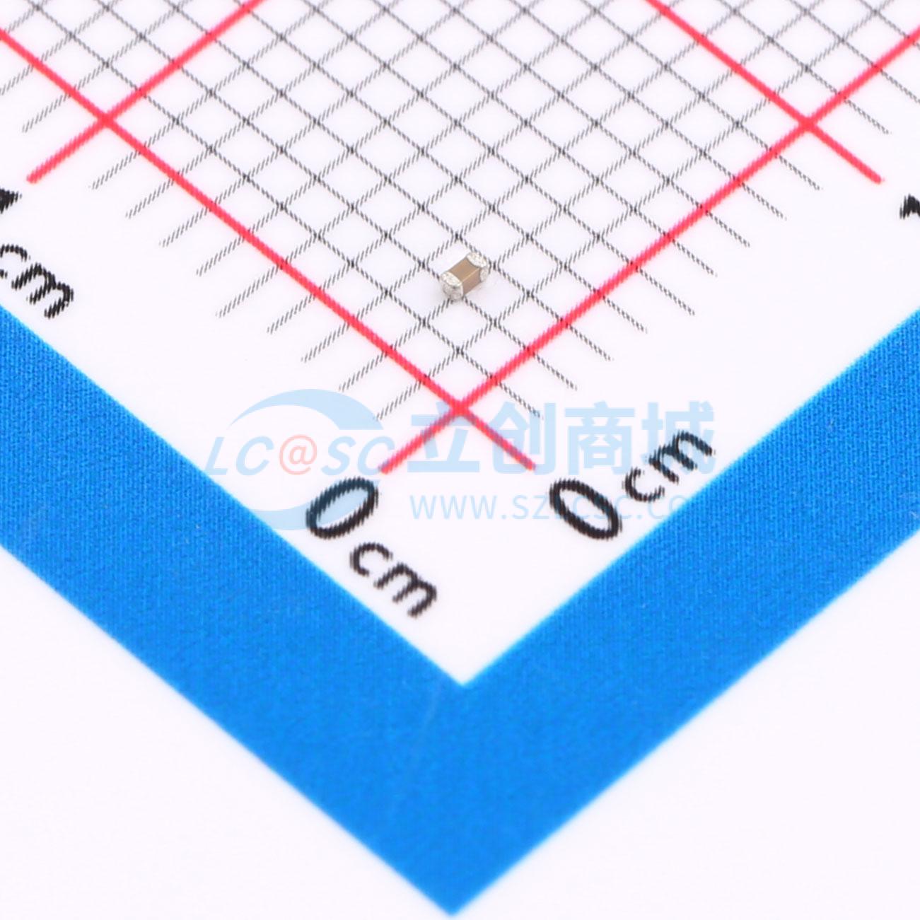 点击查看大图 0402B153K100CT实物图