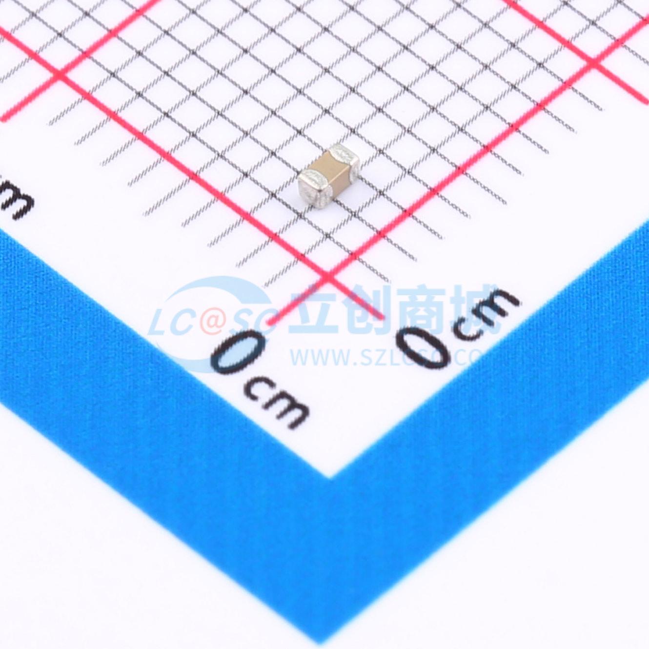 点击查看大图 0603X105K500CT实物图