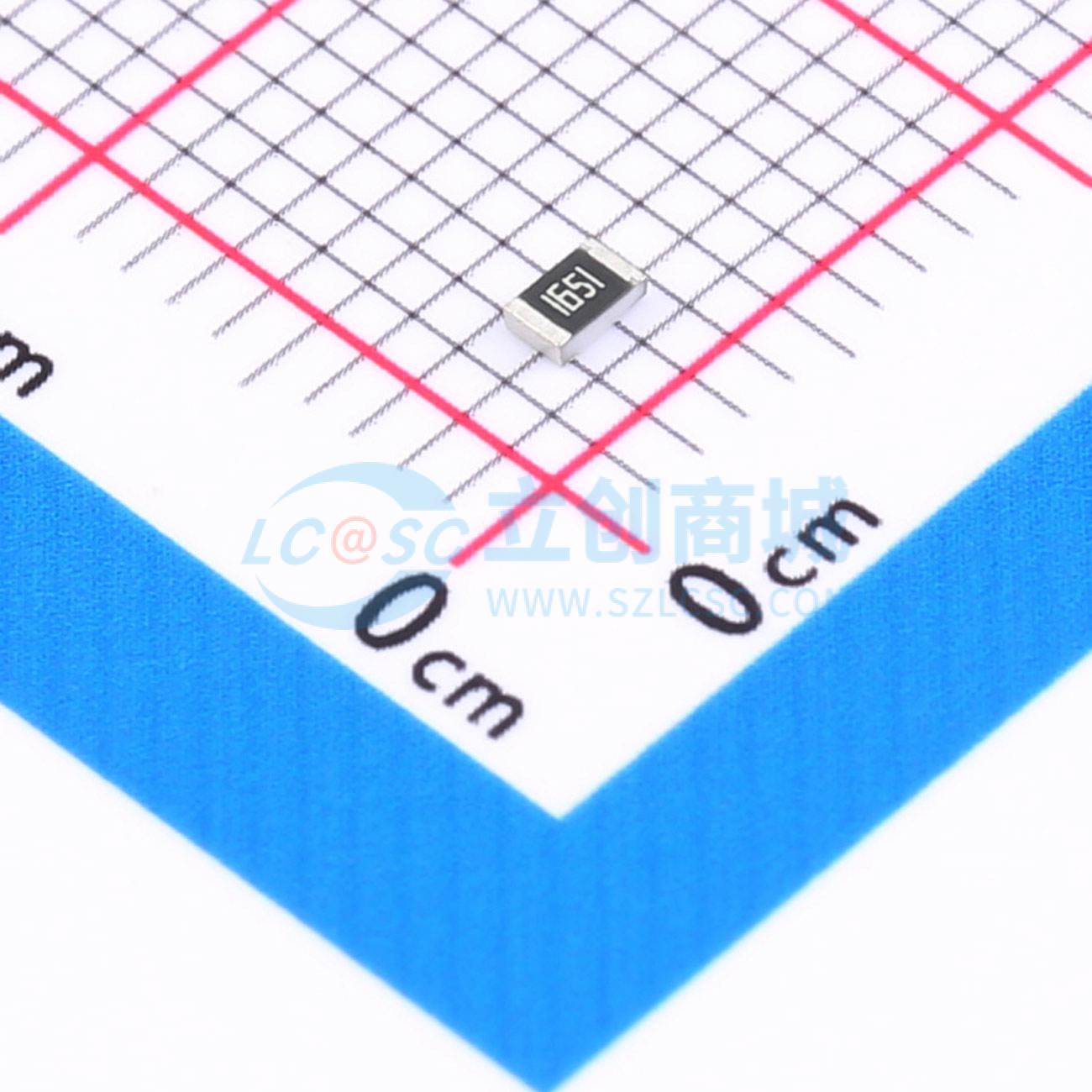 0805W8F1651T5E实物图