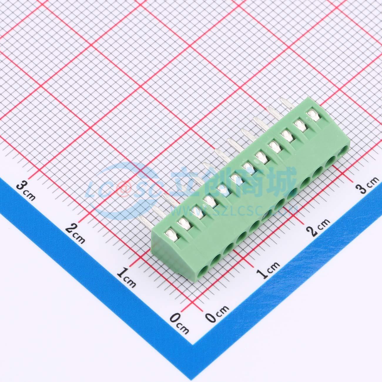 点击查看大图 DB125-2.54-12P-GN-S实物图