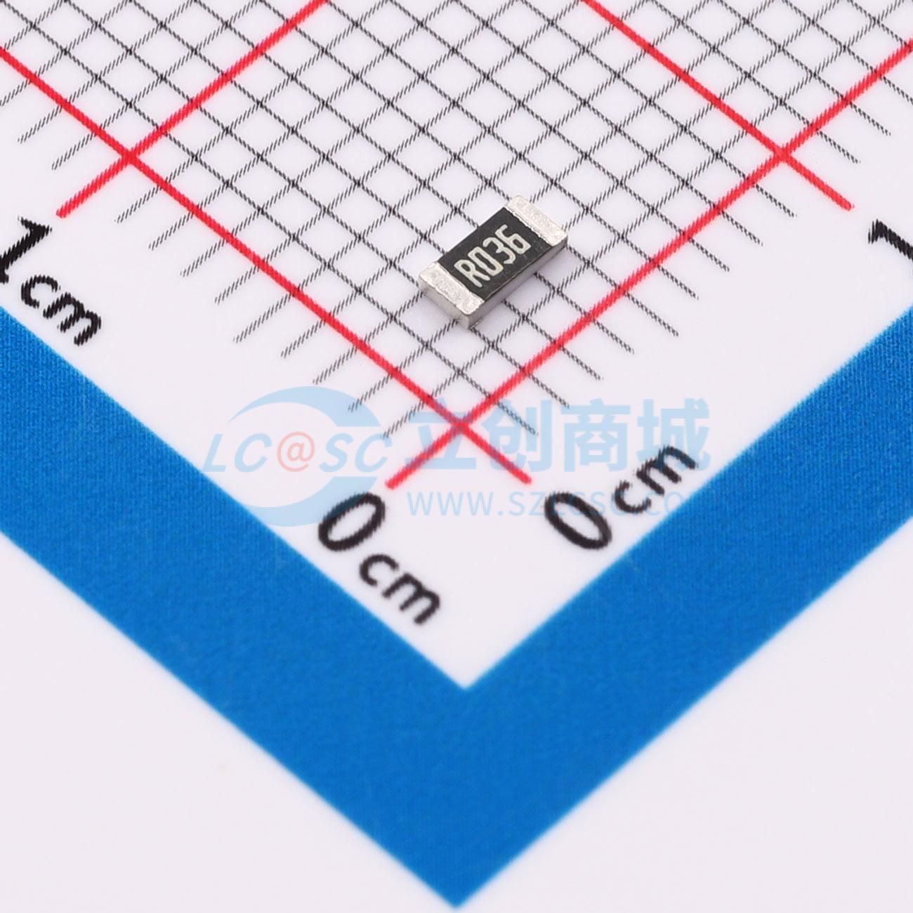 点击查看大图 GR1206F0R036T5G00实物图