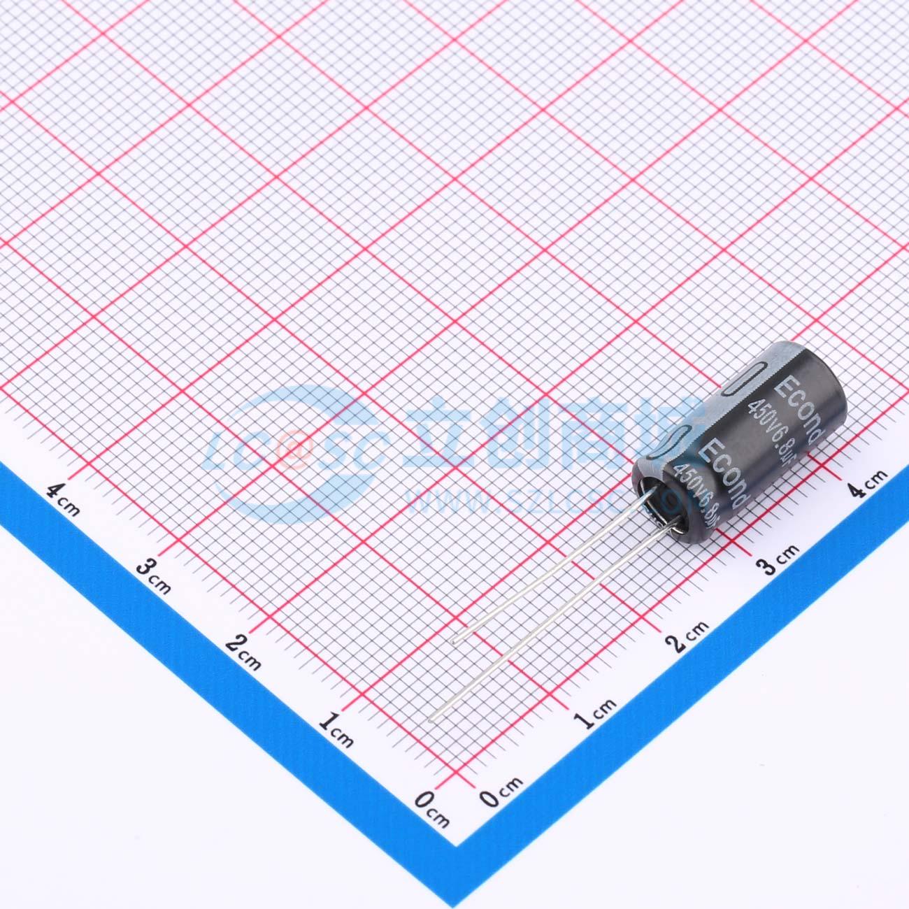 点击查看大图 6.8uF450V8x16KM实物图