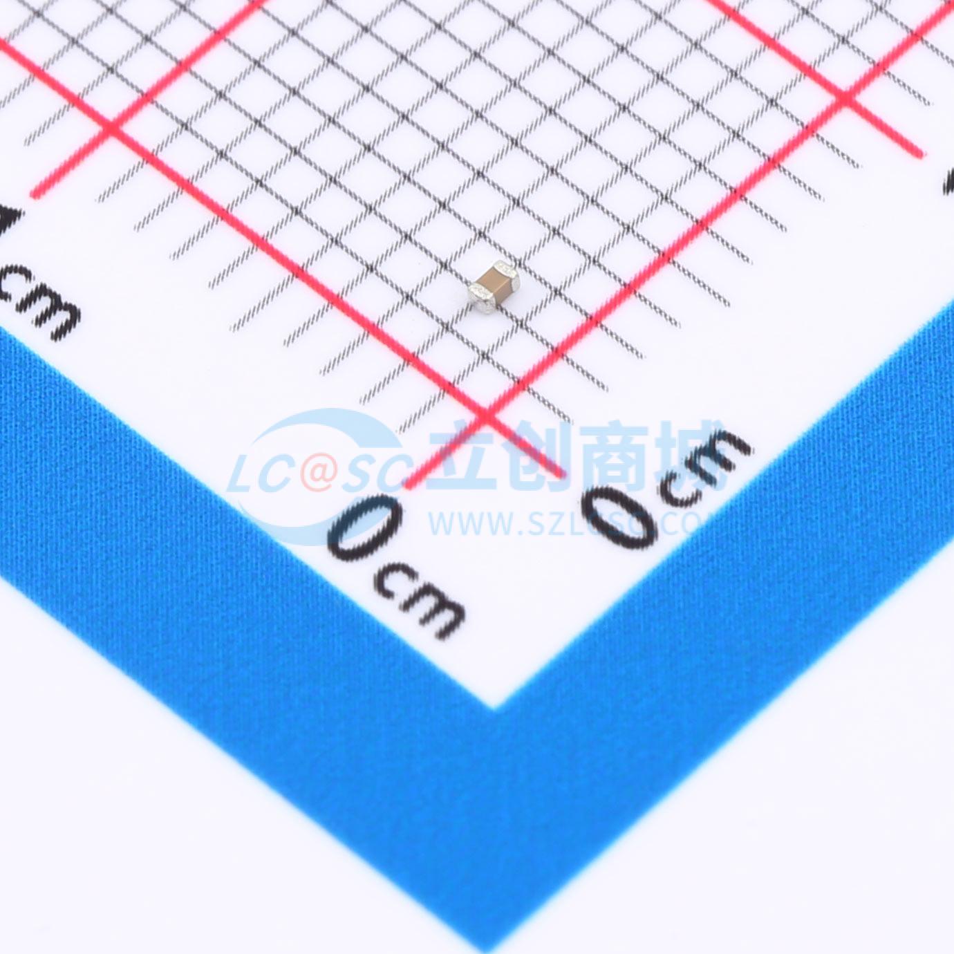 点击查看大图 0402B153K500CT实物图