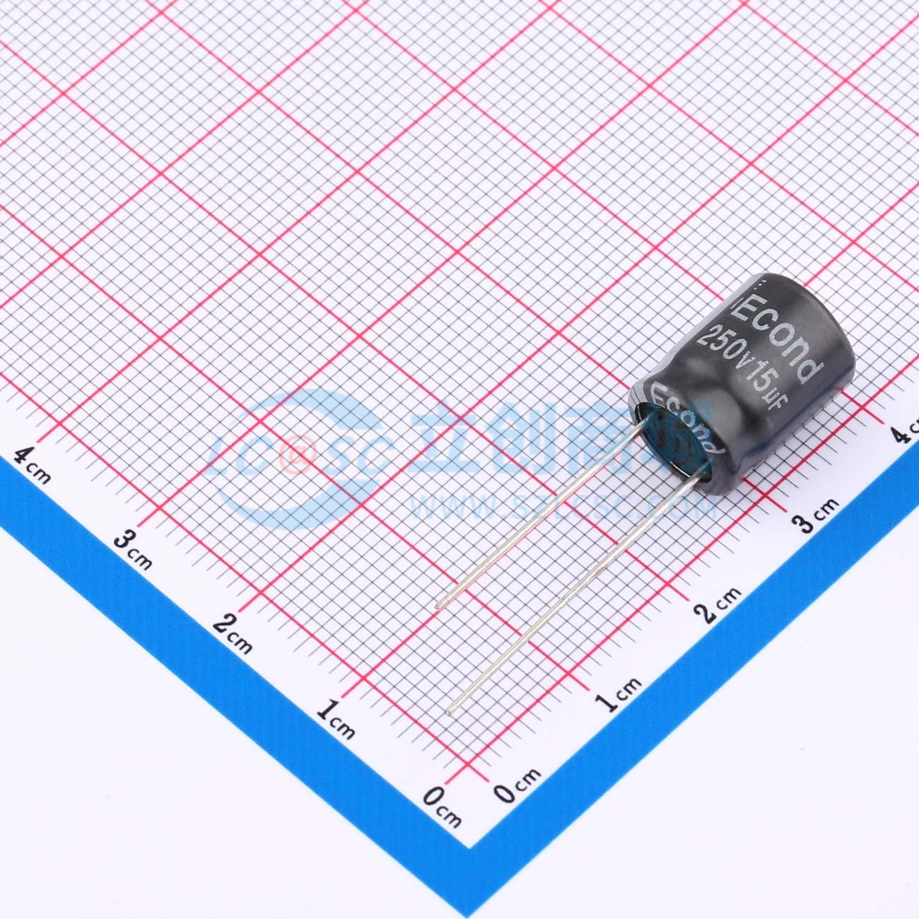 点击查看大图 15uF250V10x13KM实物图