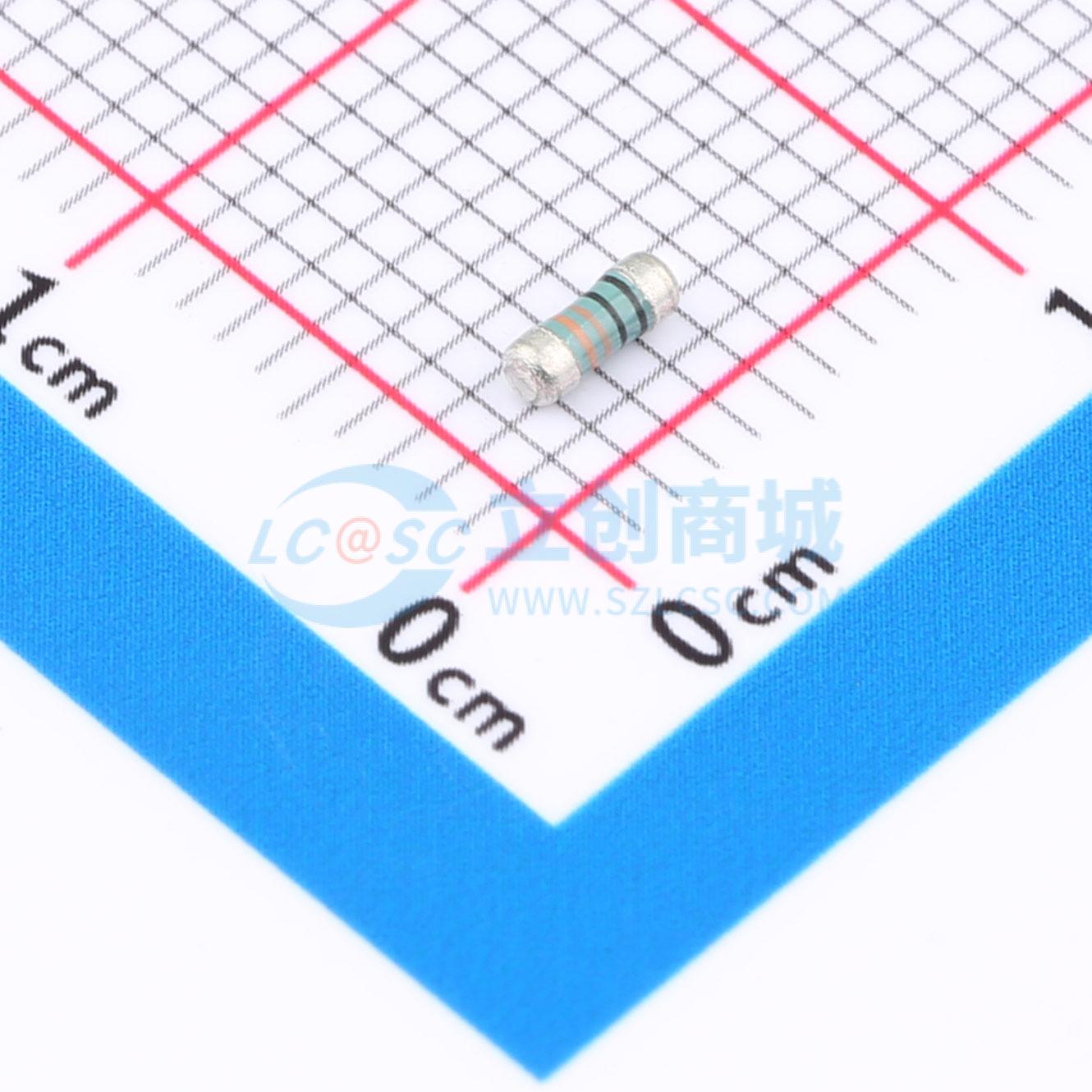 点击查看大图 MELF-MFR02041/4WS330ΩFT50实物图