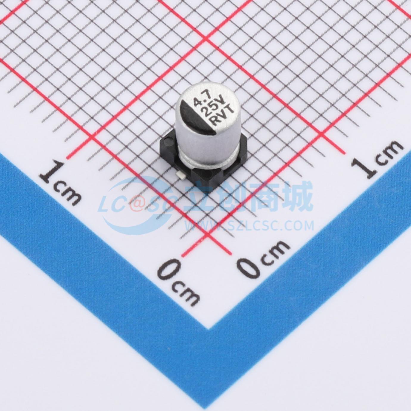 点击查看大图 RVT25V4R7M4X5实物图