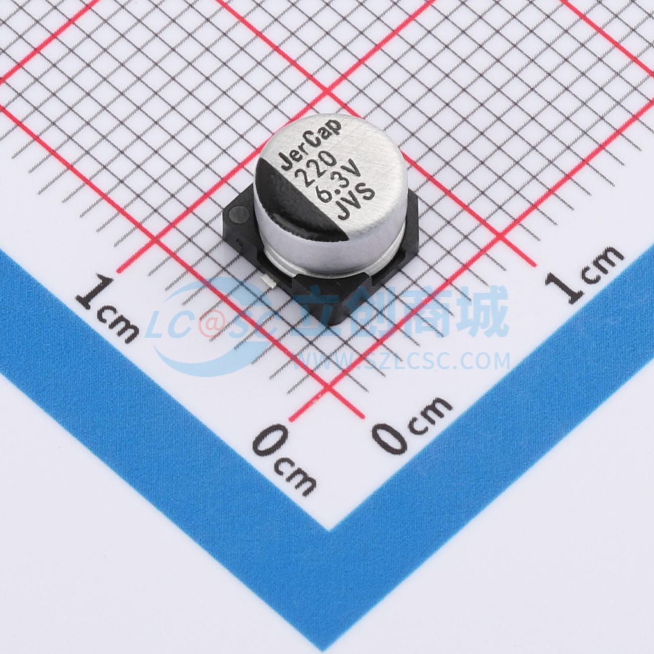 点击查看大图 JVS6.3V220M6X4实物图