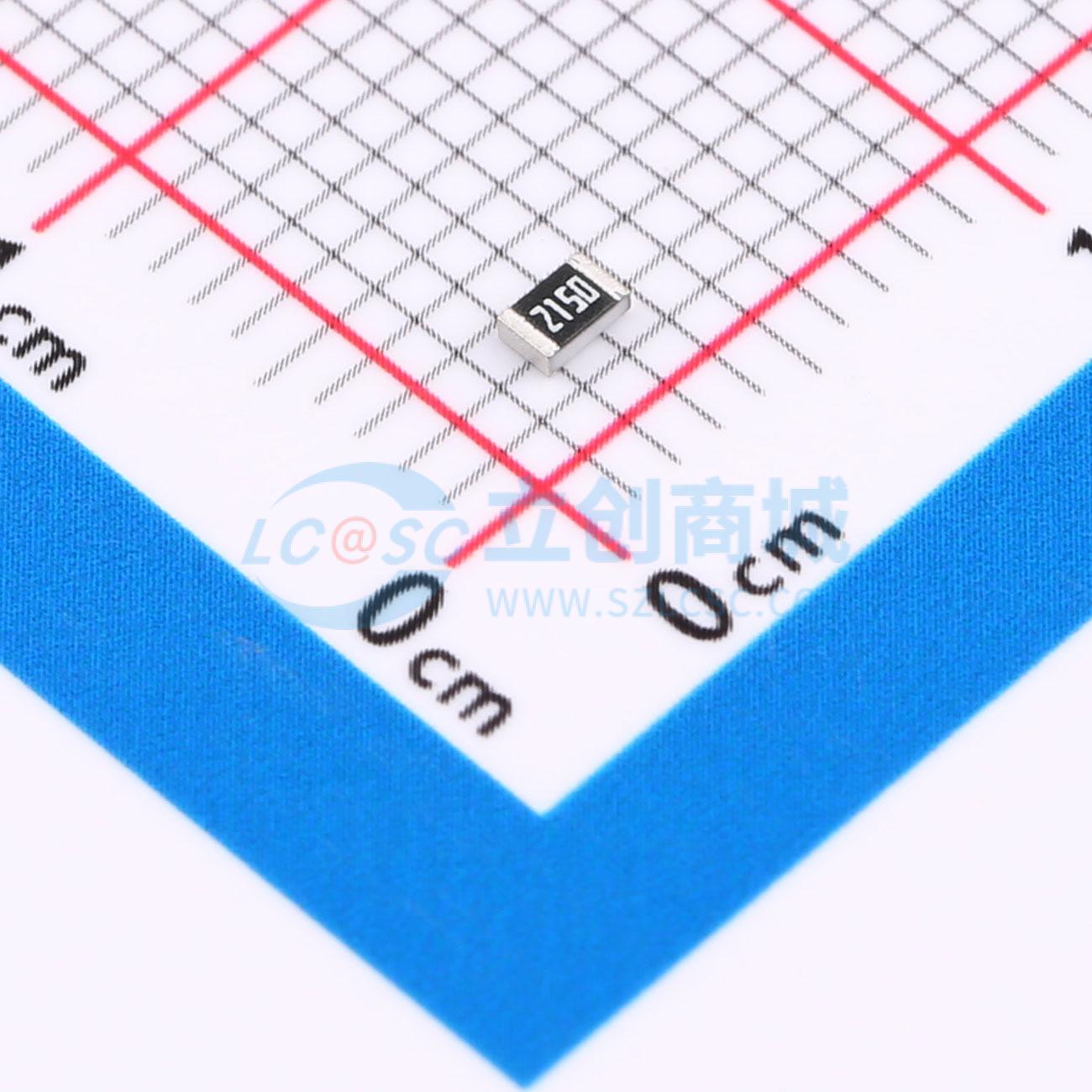 点击查看大图 RC0805FR-07215RL实物图