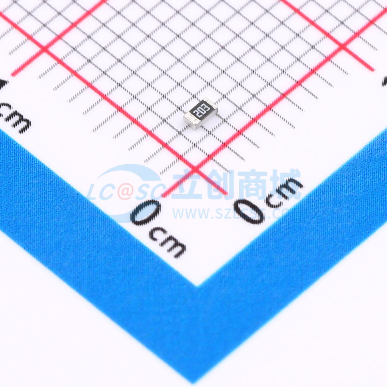 点击查看大图 FRR0603J203 TS实物图