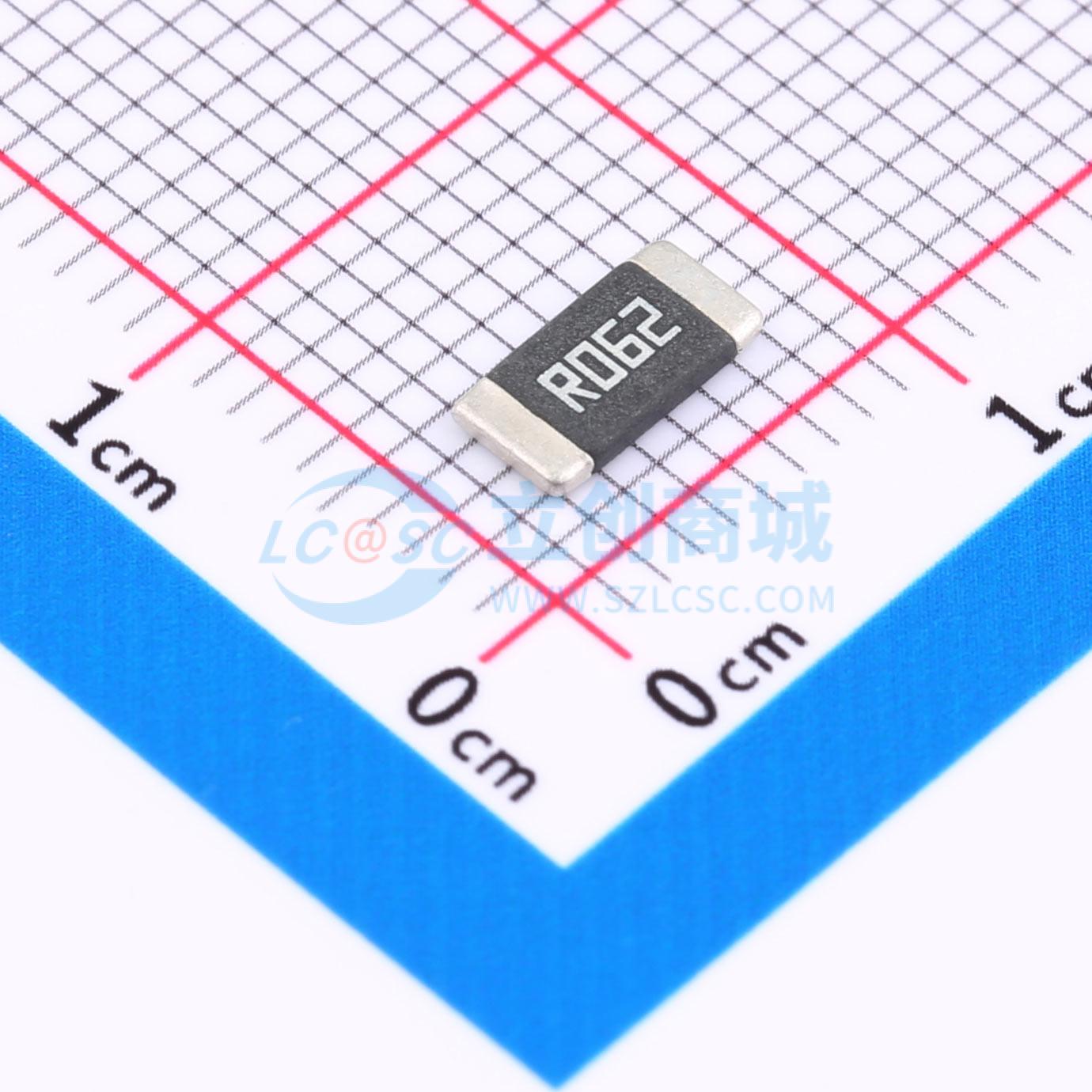 点击查看大图 HoLLR2512-2W-62mR-1%实物图