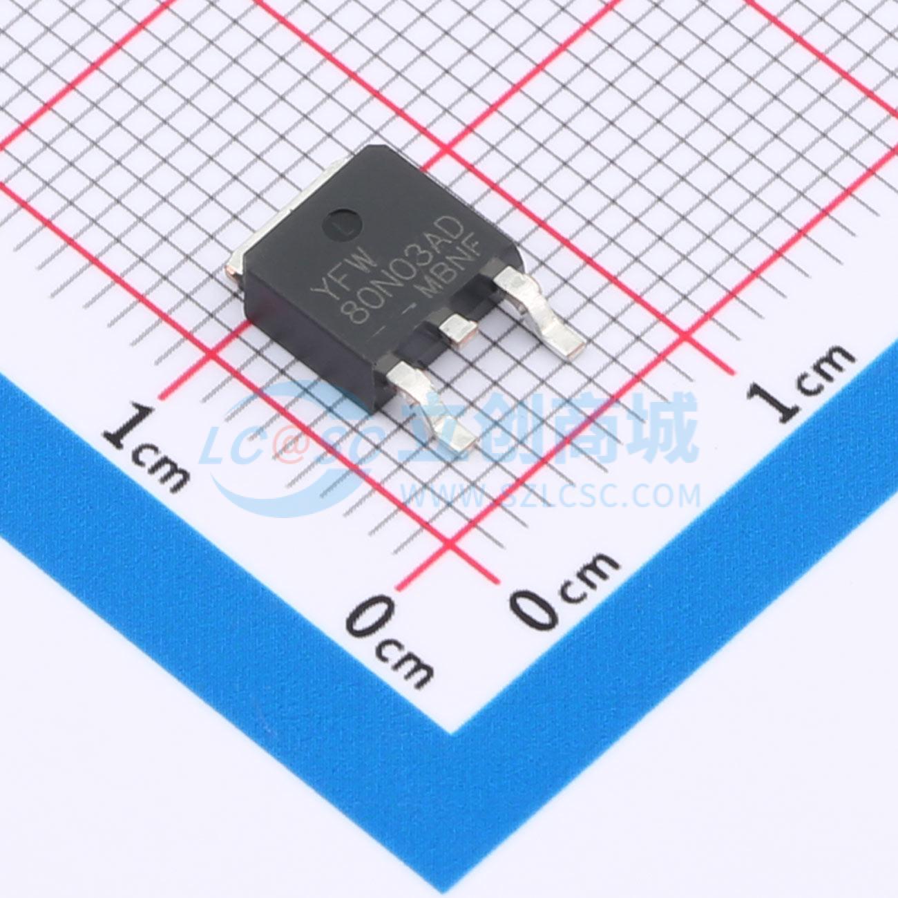 点击查看大图 YFW80N03AD实物图