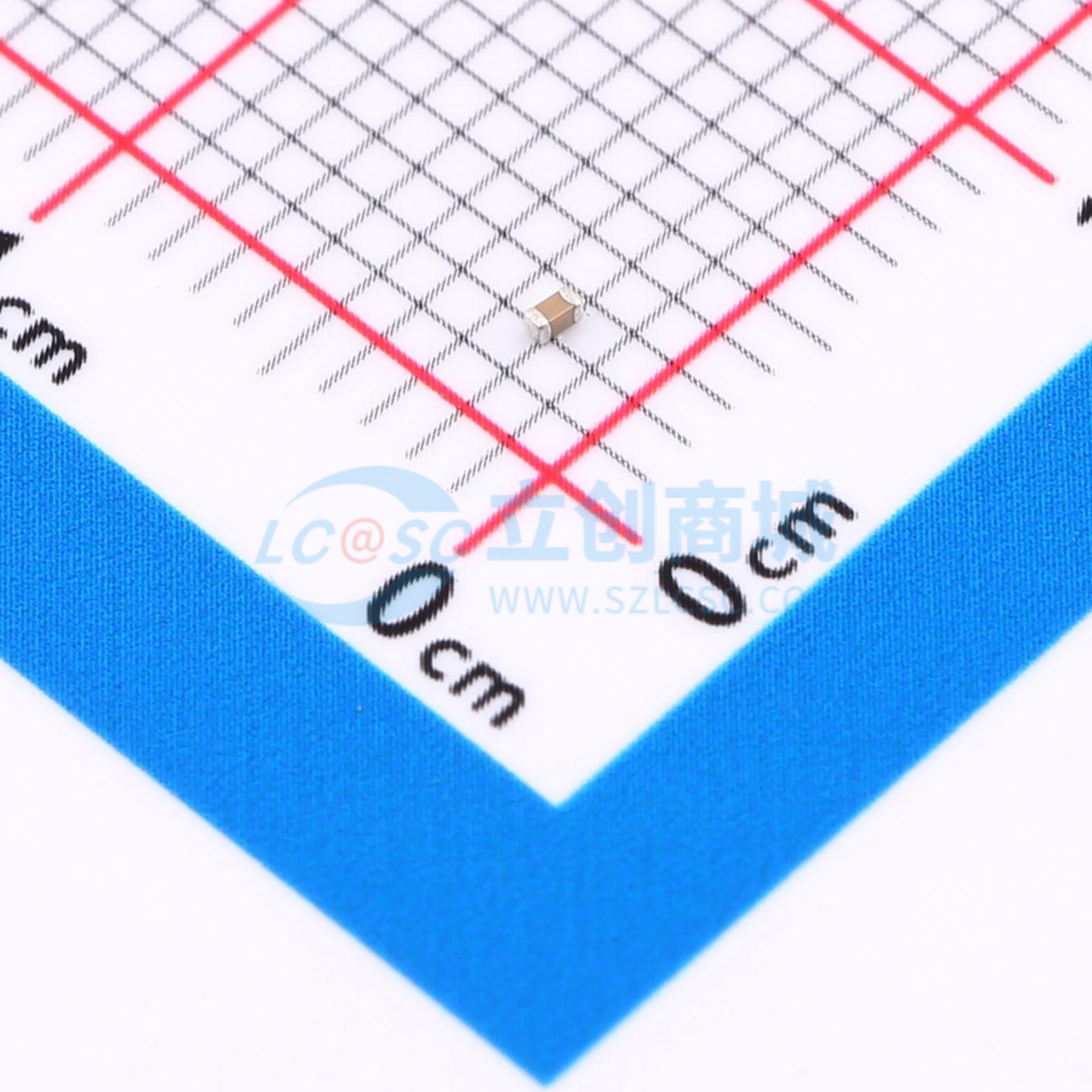 点击查看大图 0402B431K500NT实物图