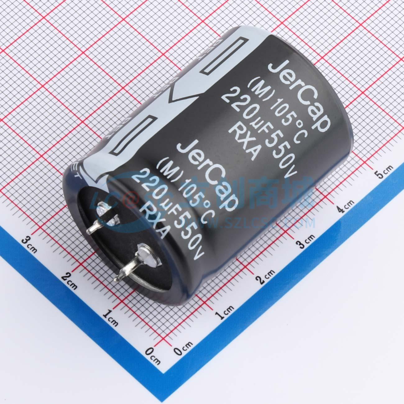 RXA550V220M30X40实物图