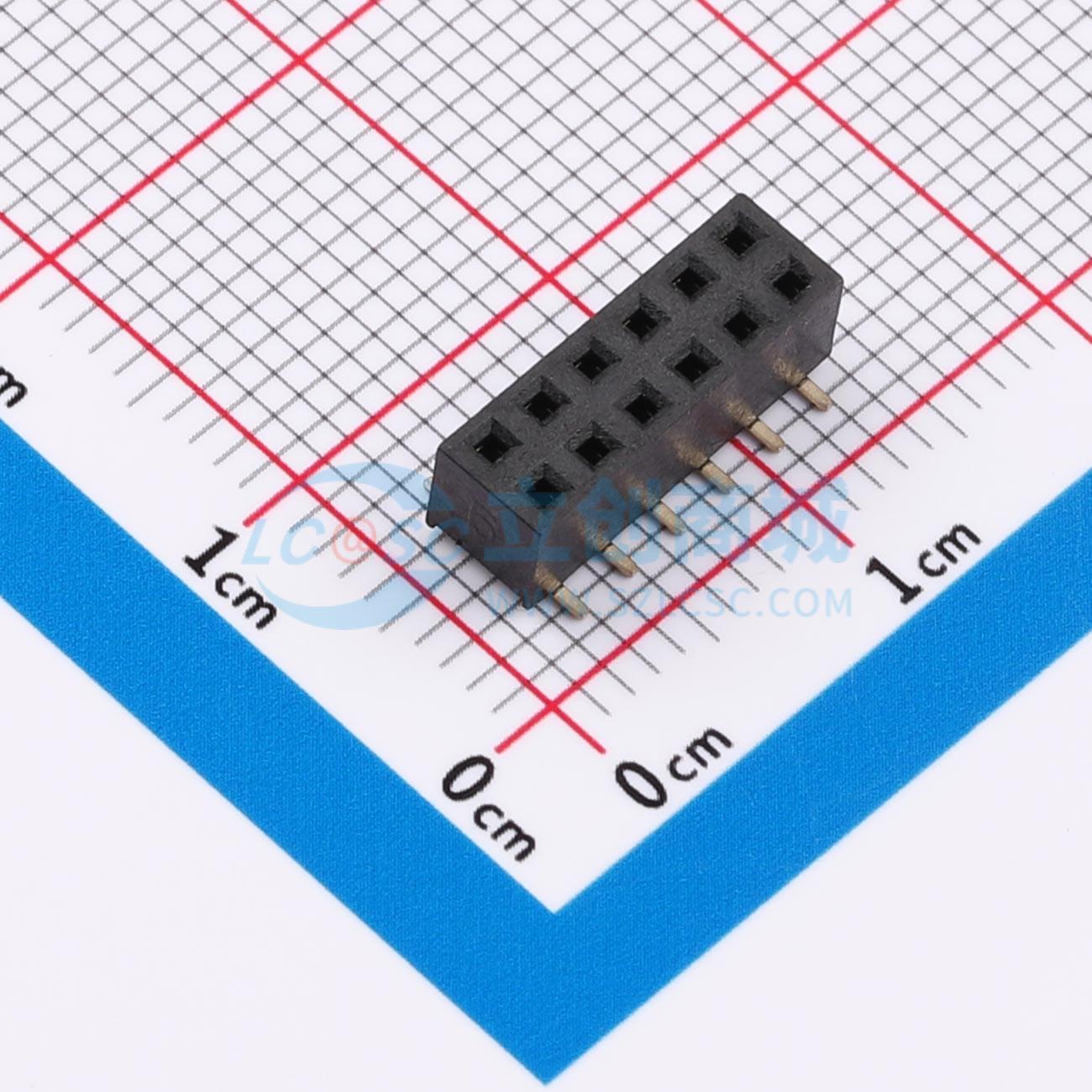 点击查看大图 HX FH200-02-06-S-H4.0 female header实物图