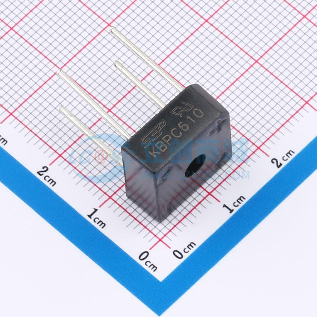 点击查看大图 KBPC610实物图