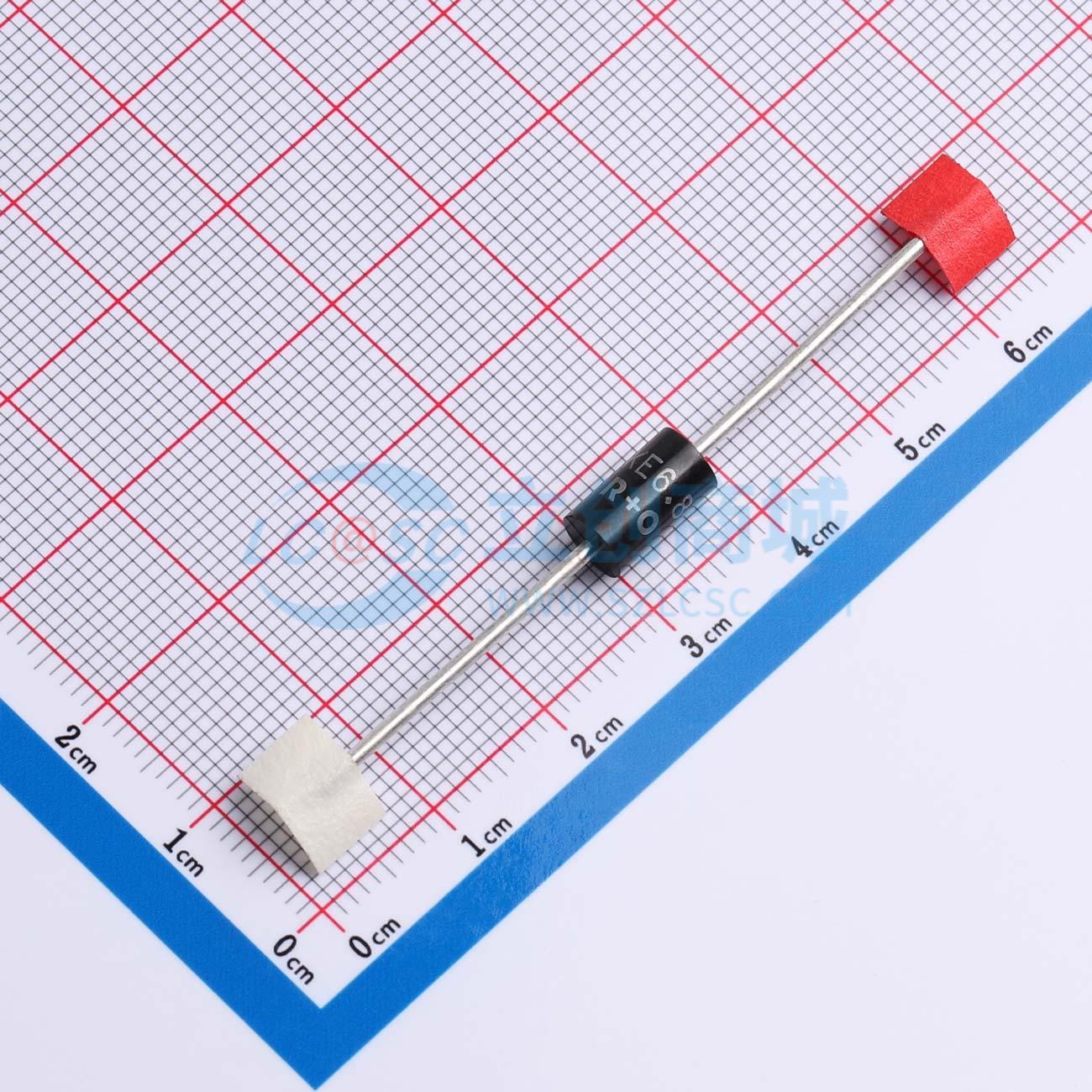 点击查看大图 1.5KE6.8CA实物图