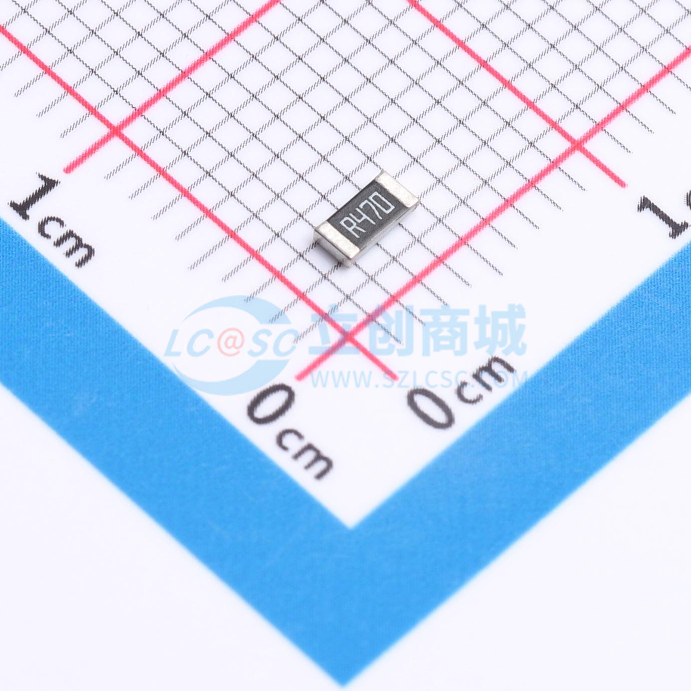 点击查看大图 PE1206FRF470R47L实物图