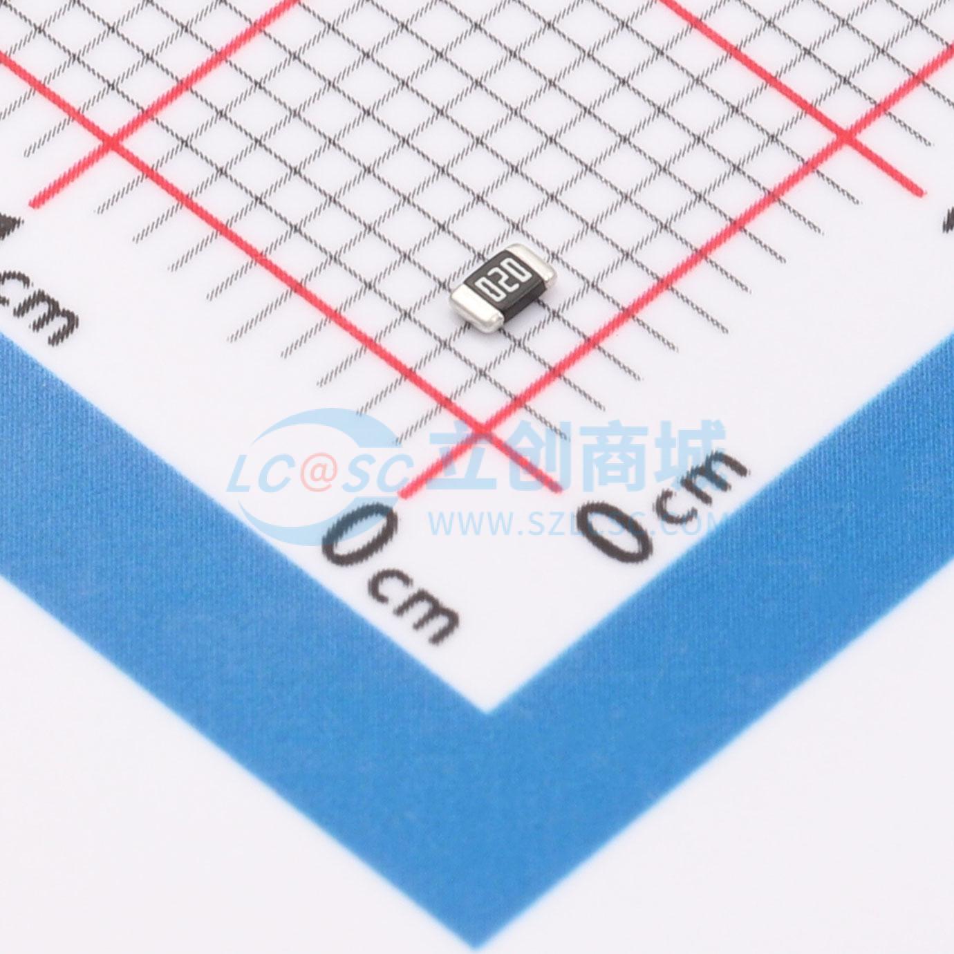 点击查看大图 RE0805FBR020实物图